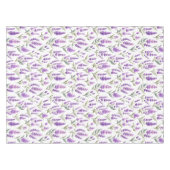 Nappe Fleurs de Sauge Violette Lavande Verte (Devant (Horizontal))