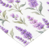 Nappe Fleurs de Sauge Violette Lavande Verte (Angle)