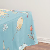 Nappe Fleurs de soleil avec Arrière - plan bleu (In Situ)