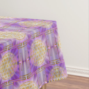 Nappe FLEURS DE VIE - Yantra sans couture motif