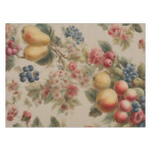 Nappe Fleurs Délicates et Fruits Français. Style Peint (Devant (Horizontal))