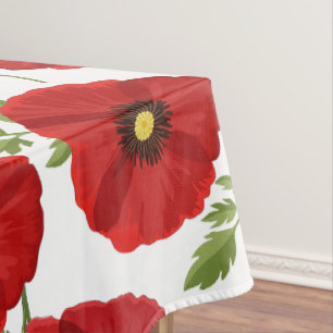 Nappe Fleurs d'été joyeuses floraison de pavot