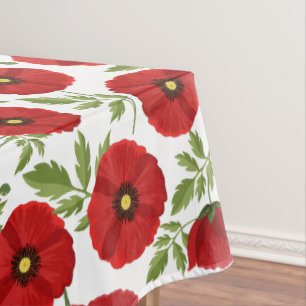 Nappe Fleurs d'été joyeuses floraison de pavot