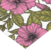 Nappe Fleurs d'hibiscus roses (Angle)