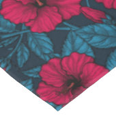 Nappe Fleurs d'hibiscus rouges (Angle)