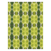 Nappe Fleurs d'hortensia abstraites vert chartreuse (Devant)