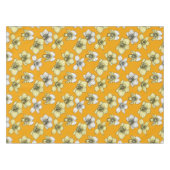 Nappe Fleurs d'orchidées jaune et blanc (Devant (Horizontal))