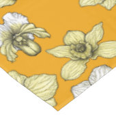Nappe Fleurs d'orchidées jaune et blanc (Angle)