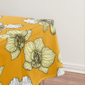 Nappe Fleurs d'orchidées jaune et blanc (In Situ)
