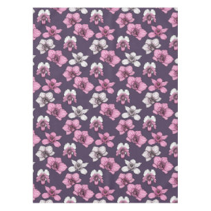 Nappe Fleurs d'orchidées roses