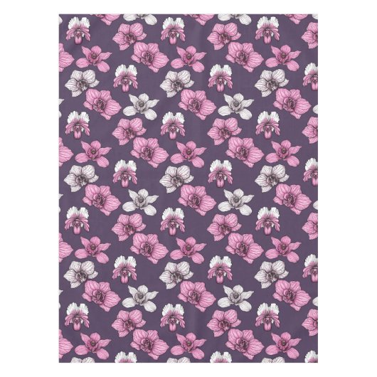 Nappe Fleurs d'orchidées roses (Devant)