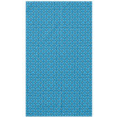 Nappe Fleurs en métal bleu turquoise avec Motif Gems (Devant)