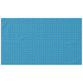 Nappe Fleurs en métal bleu turquoise avec Motif Gems (Devant (Horizontal))