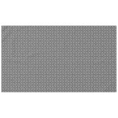 Nappe Fleurs en métal gris argenté avec Motif Gems (Devant (Horizontal))