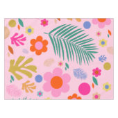 Nappe Fleurs Et Feuilles 02 Rose Floral (Devant (Horizontal))