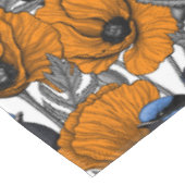 Nappe Fleurs et fleurs de pavot orangé 2 (Angle)