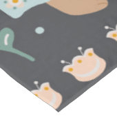 Nappe Fleurs et lapin de Pâques art populaire scandinave (Angle)