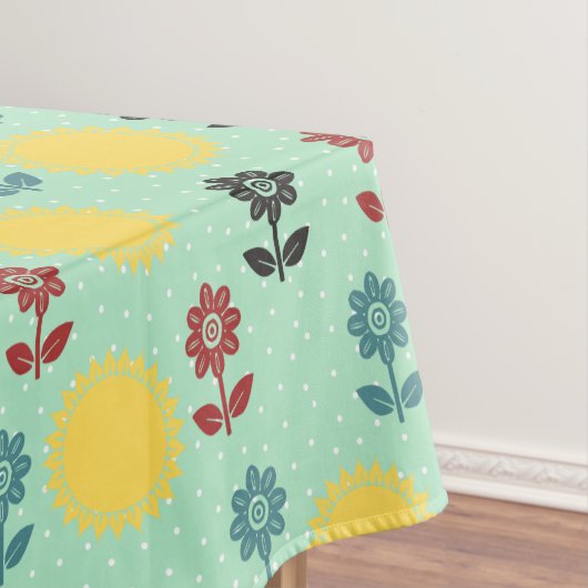 Nappe Fleurs et motif de printemps (In Situ)