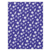 Nappe Fleurs et papillons bleu et blanc motif (Devant)