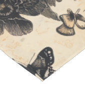 Nappe Fleurs et papillons rustiques - Papier vieilli (13 (Angle)