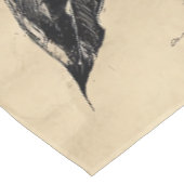 Nappe Fleurs et papillons rustiques - Papier vieilli (4) (Angle)