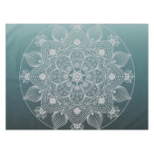 Nappe Fleurs, Feuille, Mandala Floral en dentelle blanch (Devant (Horizontal))