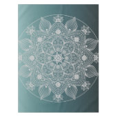 Nappe Fleurs, Feuille, Mandala Floral en dentelle blanch (Devant)