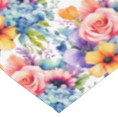 Nappe Fleurs florales aux couleurs de printemps chic (Angle)