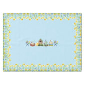 Nappe Fleurs florales du printemps de Pâques Bleues (Devant (Horizontal))