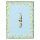 Nappe Fleurs florales du printemps de Pâques Bleues (Devant)