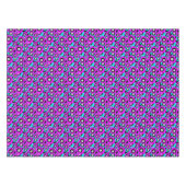 Nappe Fleurs florales en néon Motif violet et turquoise (Devant (Horizontal))