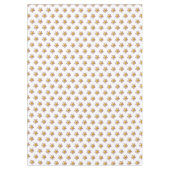 Nappe Fleurs Frangipani rose sur blanc (Devant)