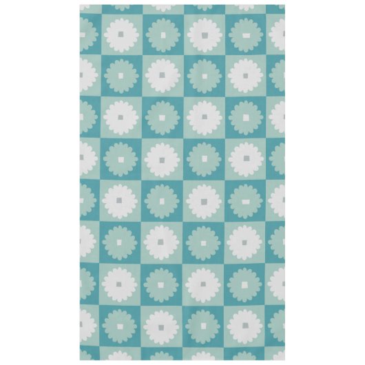 Nappe Fleurs géométriques modernes du milieu du siècle N (Devant)