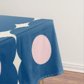 Nappe Fleurs géométriques rétro mignonnes Motif bleu et  (In Situ)