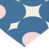 Nappe Fleurs géométriques rétro mignonnes Motif bleu et  (Angle)