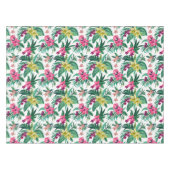 Nappe Fleurs Hawaïennes Rose Et Jaune (Devant (Horizontal))