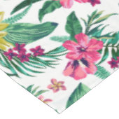 Nappe Fleurs Hawaïennes Rose Et Jaune (Angle)
