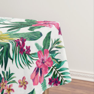 Nappe Fleurs Hawaïennes Rose Et Jaune