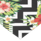 Nappe Fleurs hawaïennes tropicales Chevron Arrière - pla (Angle)