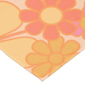 Nappe Fleurs Jardin Rétro Super Floral Rose Jaune (Angle)