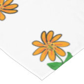 Nappe Fleurs Jaune Orange (Angle)