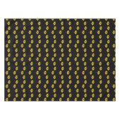 Nappe Fleurs jaunes sur le noir (Devant (Horizontal))