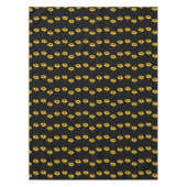 Nappe Fleurs jaunes sur le noir (Devant)