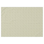Nappe Fleurs jetées sur fond vert olive - motif sans cou (Devant (Horizontal))