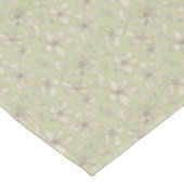 Nappe Fleurs jetées sur fond vert olive - motif sans cou (Angle)
