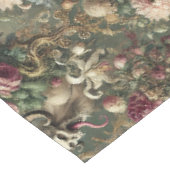Nappe Fleurs 🩸 langue écaillée - Gothique Grand Motif (Angle)