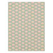 Nappe Fleurs Lys d'eau rose sur Laurel Green (Devant)