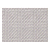 Nappe Fleurs marguerites blanches sur un pois brun beige (Devant (Horizontal))