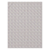 Nappe Fleurs marguerites blanches sur un pois brun beige (Devant)