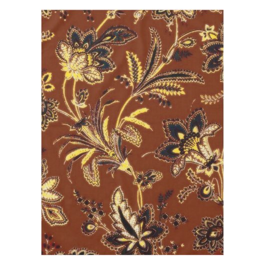 Nappe Fleurs marron (Devant)